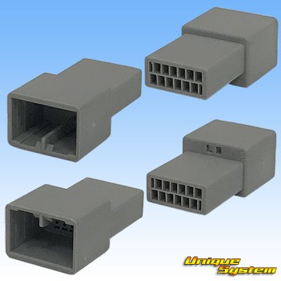 Photo2: [JAE Japan Aviation Electronics] 025-type MX34 non-waterproof 12-pole male-coupler & terminal set (not made by JAE / compatible connector)