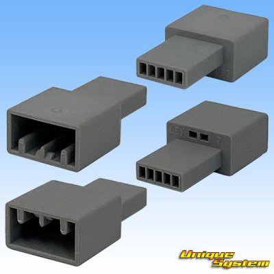 Photo2: [JAE Japan Aviation Electronics] 025-type MX34 non-waterproof 5-pole coupler & terminal set (male-side not made by JAE / compatible connector)