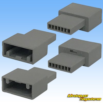 Photo2: [JAE Japan Aviation Electronics] 025-type MX34 non-waterproof 7-pole male-coupler (not made by JAE / compatible connector)