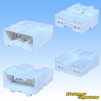 Photo2: [Sumitomo Wiring Systems] 025 + 090-type TS hybrid non-waterproof 18-pole coupler & terminal set