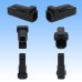 Photo2: [Mitsubishi Cable] (current [Furukawa Electric]) 040-type UC non-waterproof 2-pole coupler & terminal set (black) (2)