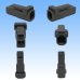 Photo2: [Mitsubishi Cable] (current [Furukawa Electric]) 040-type UC non-waterproof 2-pole male-coupler & terminal set (gray) (2)