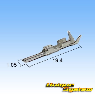 Photo3: [Mitsubishi Cable] (current [Furukawa Electric]) 040-type UC non-waterproof 2-pole male-coupler & terminal set (gray)