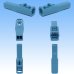 Photo2: [Sumitomo Wiring Systems] 050-type HC non-waterproof 2-pole male-coupler (blue) (2)