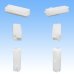 Photo2: [Sumitomo Wiring Systems] 050-type HC non-waterproof 3-pole female-coupler & terminal set (white) (2)