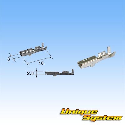 Photo5: [Yazaki Corporation] 025-type II + 090-type II hybrid non-waterproof 13-pole female-coupler & terminal set (025-type II9-pole + 090-type II4-pole)