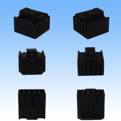 Photo3: [Sumitomo Wiring Systems] 090-type HM non-waterproof 10-pole coupler & terminal set (black)