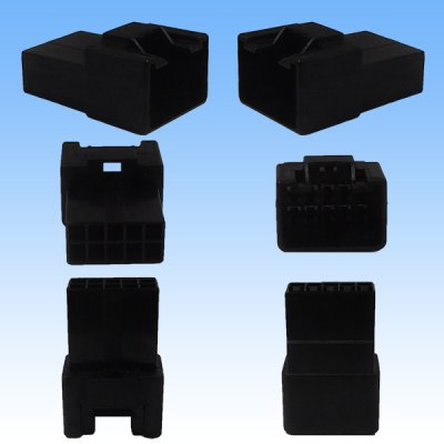 Photo2: [Sumitomo Wiring Systems] 090-type HM non-waterproof 10-pole coupler & terminal set (black)