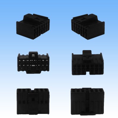 Photo2: [Sumitomo Wiring Systems] 090-type HM non-waterproof 13-pole female-coupler & terminal set (black)