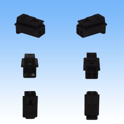 Photo3: [Sumitomo Wiring Systems] 090-type HM non-waterproof 2-pole coupler & terminal set (black)