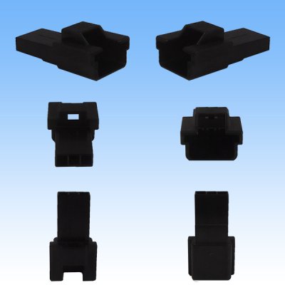 Photo2: [Sumitomo Wiring Systems] 090-type HM non-waterproof 3-pole coupler & terminal set (black)