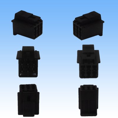 Photo3: [Sumitomo Wiring Systems] 090-type HM non-waterproof 6-pole coupler & terminal set (black)