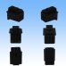 Photo3: [Sumitomo Wiring Systems] 090-type HM non-waterproof 6-pole coupler & terminal set (black) (3)