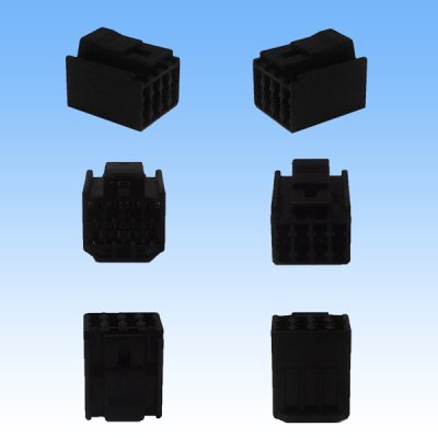 Photo2: [Sumitomo Wiring Systems] 090-type HM non-waterproof 8-pole female-coupler & terminal set (black)