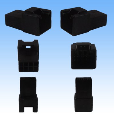 Photo2: [Sumitomo Wiring Systems] 090-type HM non-waterproof 8-pole coupler & terminal set (black)