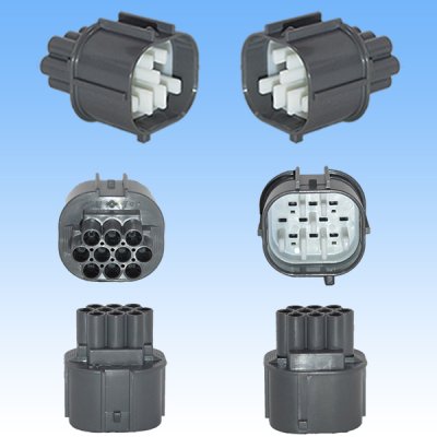Photo2: [Sumitomo Wiring Systems] 090-type HW waterproof 10-pole coupler & terminal set with retainer