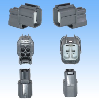 Photo2: [Sumitomo Wiring Systems] 090-type HW waterproof 4-pole coupler & terminal set with retainer