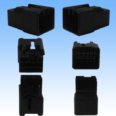 Photo2: [Sumitomo Wiring Systems] 090-type MT non-waterproof 13-pole male-coupler & terminal set (black)