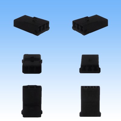 Photo2: [Sumitomo Wiring Systems] 090-type MT non-waterproof 3-pole female-coupler & terminal set (black)