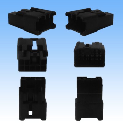 Photo2: [Sumitomo Wiring Systems] 090-type MT non-waterproof 8-pole male-coupler (black)