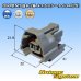 Photo1: [Sumitomo Wiring Systems] 090-type MT waterproof 2-pole female-coupler type-4 (P5) (1)