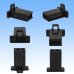 Photo3: [Sumitomo Wiring Systems] 110-type MTW non-waterproof 2-pole coupler & terminal set (black) (3)