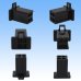 Photo2: [Sumitomo Wiring Systems] 110-type MTW non-waterproof 4-pole female-coupler & terminal set (black) (2)