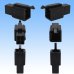 Photo2: [Sumitomo Wiring Systems] 110-type MTW non-waterproof 4-pole coupler & terminal set (black) (2)