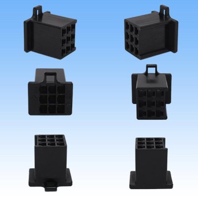 Photo2: [Sumitomo Wiring Systems] 110-type MTW non-waterproof 9-pole female-coupler & terminal set (black)