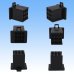 Photo3: [Sumitomo Wiring Systems] 110-type MTW non-waterproof 9-pole coupler & terminal set (black) (3)