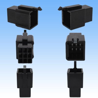 Photo2: [Sumitomo Wiring Systems] 110-type MTW non-waterproof 9-pole coupler & terminal set (black)