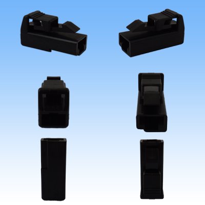 Photo3: [Sumitomo Wiring Systems] 250-type ETN non-waterproof 1-pole coupler & terminal set (black)