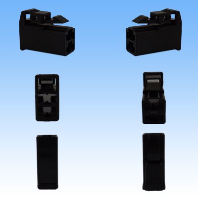 Photo2: [Sumitomo Wiring Systems] 250-type ETN non-waterproof 2-pole female-coupler (black)