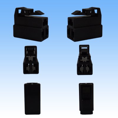 Photo3: [Sumitomo Wiring Systems] 250-type ETN non-waterproof 3-pole coupler & terminal set (black)