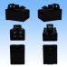 Photo2: [Sumitomo Wiring Systems] 250-type ETN non-waterproof 4-pole female-coupler (black) (2)