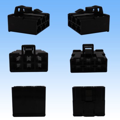 Photo2: [Sumitomo Wiring Systems] 250-type ETN non-waterproof 6-pole female-coupler (black)