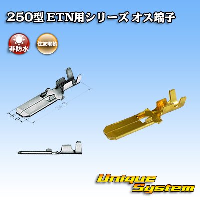 Photo1: [Sumitomo Wiring Systems] 250-type ETN series non-waterproof male-terminal