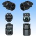 Photo2: [Sumitomo Wiring Systems] 040-type HX waterproof 2-pole female-coupler & terminal set with retainer type-1 (black) (2)
