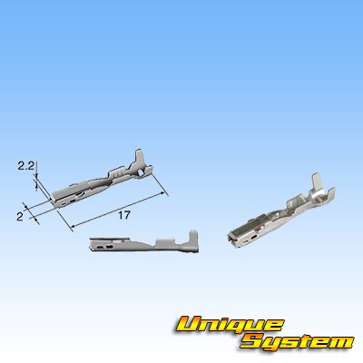 Photo3: [Sumitomo Wiring Systems] 040-type HX waterproof 2-pole female-coupler & terminal set with retainer type-1 (black)