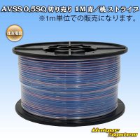 [Sumitomo Wiring Systems] AVSS 0.5SQ by the cut 1m (blue/pink stripe)