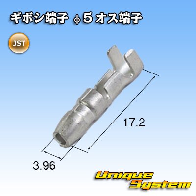 Photo1: [JST Japan Solderless Terminal] bullet-terminal φ5 male-terminal