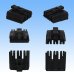 Photo2: [Sumitomo Wiring Systems] 090-type LPSCT non-waterproof female 3-pole female-coupler & terminal set (black) (2)