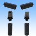 Photo3: [Nippon Tanshi] 040-type N38 non-waterproof 3-pole coupler & terminal set (black) (3)