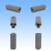 Photo3: [Nippon Tanshi] 040-type N38 non-waterproof 3-pole coupler & terminal set (gray) (3)