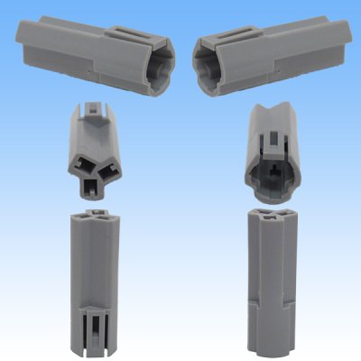 Photo2: [Nippon Tanshi] 040-type N38 non-waterproof 3-pole male-coupler (gray)