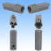 Photo2: [Nippon Tanshi] 040-type N38 non-waterproof 3-pole coupler & terminal set (gray) (2)