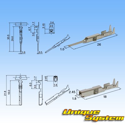 Photo4: [Nippon Tanshi] 040-type N38 non-waterproof 3-pole coupler & terminal set (black)