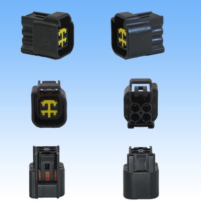 Photo3: [Furukawa Electric] 090-type RFW waterproof 4-pole coupler & terminal set (black) with retainer