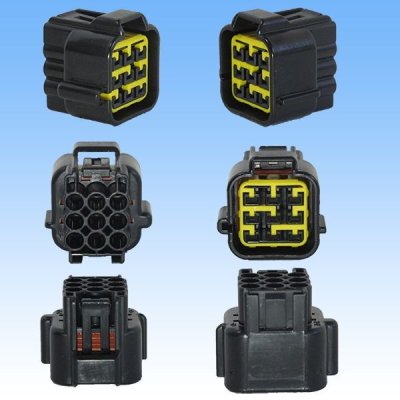 Photo3: [Furukawa Electric] 090-type RFW waterproof 9-pole coupler & terminal set (black) with retainer