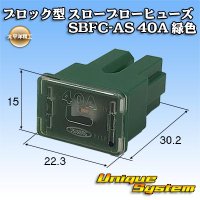 [PEC JAPAN] block-type slow-blow-fuse SBFC-AS 40A (green) 3047